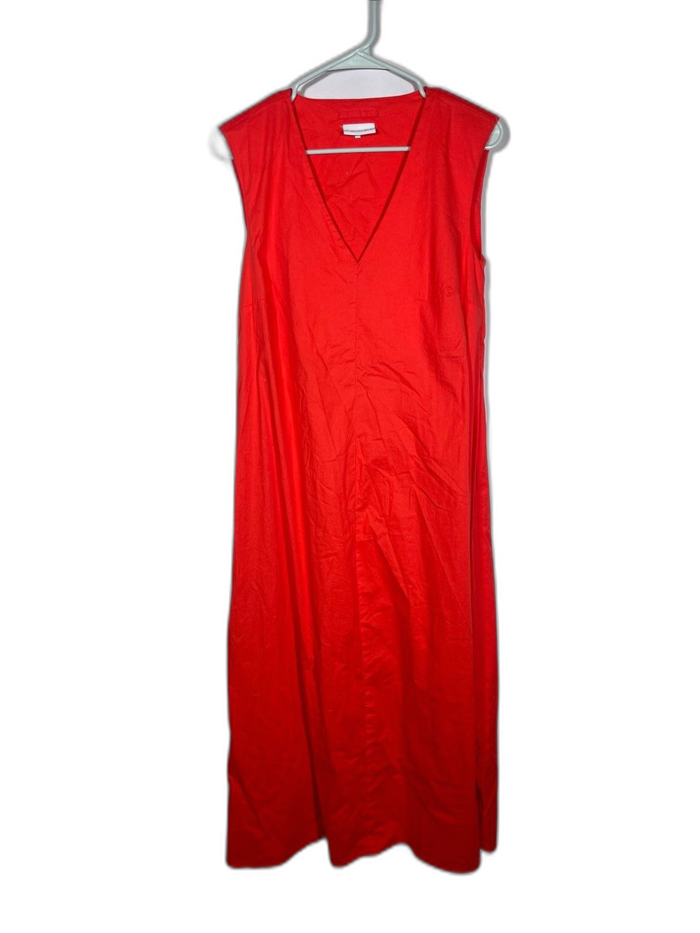 FOIL WOMENS RED COTTON MAXI DRESS 8